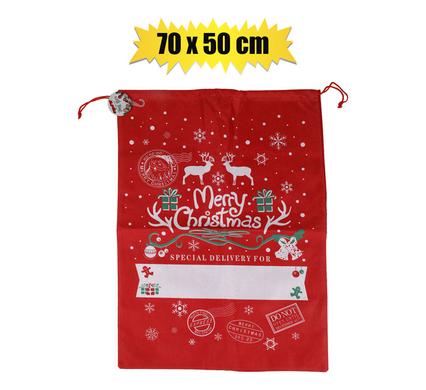 XMAS STATIONERY BAG WOVEN 70x50cm