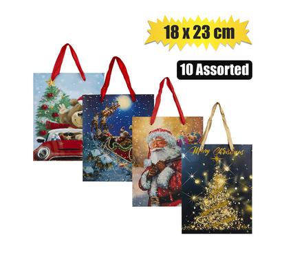 XMAS STATIONERY GIFT BAG MEDIUM 18x23cm