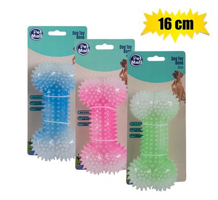 PET DOG TOY BONE TEETH CLEANER 16cm