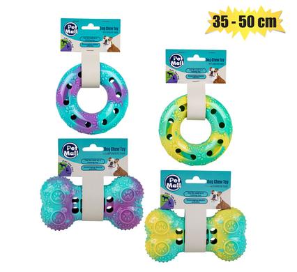 PET DOG TOY BONE/RING TPR FOR TREATS
