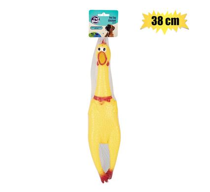 PET DOG TOY VINYL CHICKEN 38cm