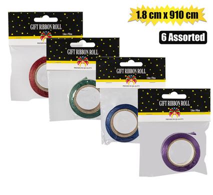 GIFT-DECOR RIBBON ROLL METAL 1.8cmx910cm