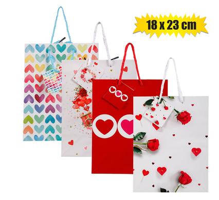 GIFT-BAG PAPER MED 18x23cm LOVE