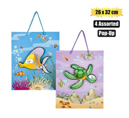 GIFT-BAG KIDS MED 26x32cm POP UP