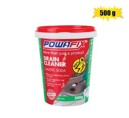POWAFIX DRAIN CLEANER CAUSTIC SODA 500g