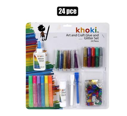 ART+CRAFT GLITTER SET 24 PCE