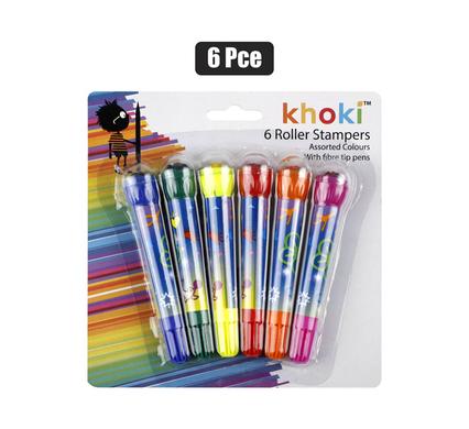 ART+CRAFT FELT-TIP PENS ROLLERSTAMP 6PCE