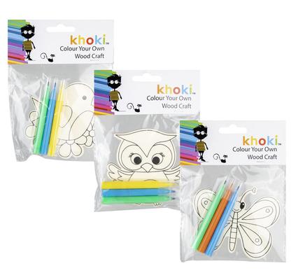 ART+CRAFT COLOUR Y/OWN MINI WOOD CRAFT