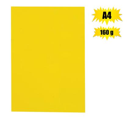 ART+CRAFT BOARD A4 160g SHEET YELLOW BR