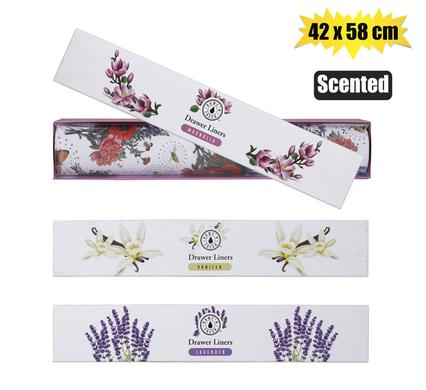 DRAWER LINERS SCENTED ASSTD 42x58cm