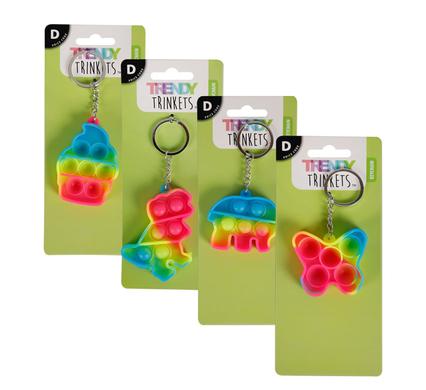 KEYCHAIN BUBBLE POPPING FUN 5CM
