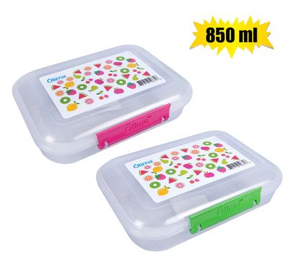 LUNCH BOX PL 850ml FRUIT DESIGN