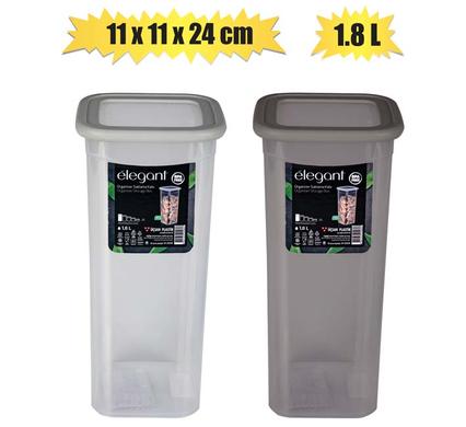 CANNISTER ELEGANT 1.8L 11x11x24cm