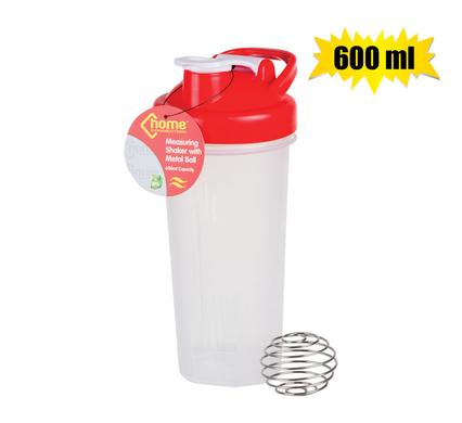 MEASURING-SHAKER PL 600ml W/MTL BALL
