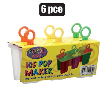 ICE LOLLY MAKER PL 6PCE