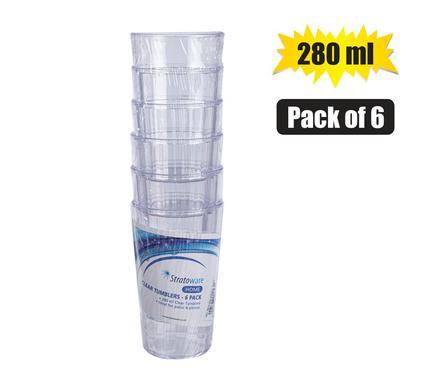 TUMBLER PL 280ml CLEAR