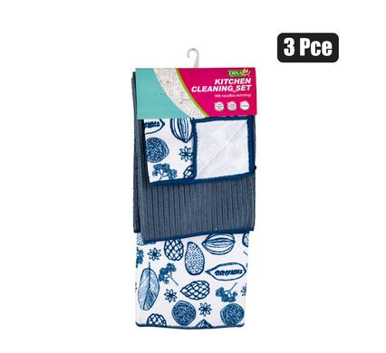 DISH DRAINING MAT MICROFIBRE 3PC SET