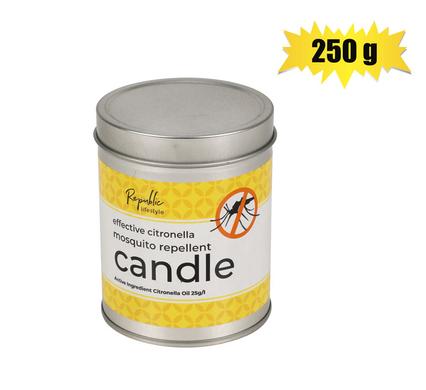 CANDLE CITRONELLA 250g CAMPERS TIN