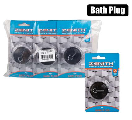 BATH-PLUG BLACK ZENITH