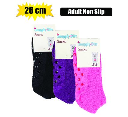 SOCKS ADULT NON-SLIP PLAIN 26cm