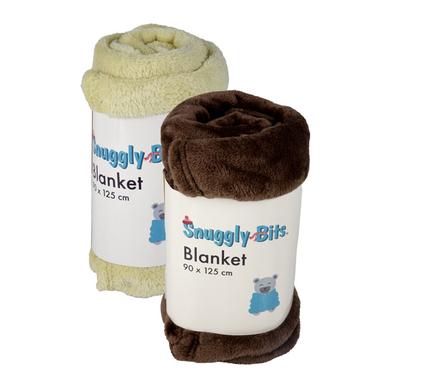 BLANKET FLANNEL FLEECE 90x125cm ASSTD