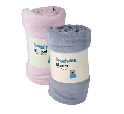 BLANKET FLANNEL FLEECE 200X200CM ASSTD