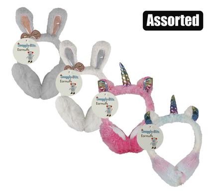 WINTER EARBAND PLUSH UNICORN/BUNNY EARS
