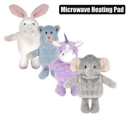 MICROWAVE HEATPAD ANIMALS 300g ASSTD