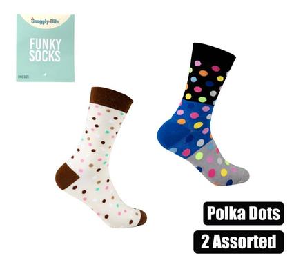 SOCKS UNISEX POLKA DOT DESIGNS