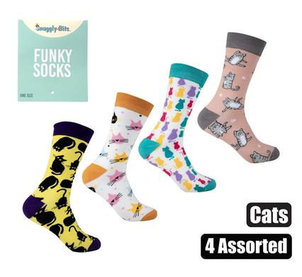 SOCKS UNISEX CAT DESIGNS