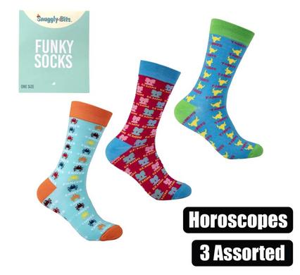 SOCKS UNISEX ZODIAC TAURUS/GEMINI/CANCER
