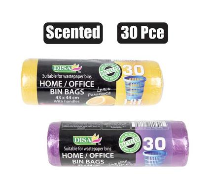 REFUSE BAG 30PC SCENT W/HNDLS 400x620mm