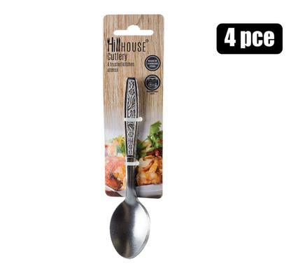 CUTLERY TEASPOONS 4PC ROSE HILLHOUSE