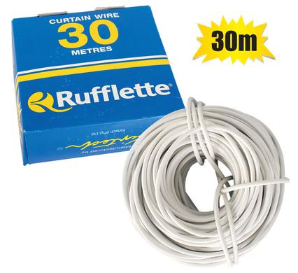 CURTAIN WIRE PLASTIC-CTD 30m BOX