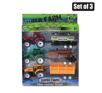 VEHICLE FARM TRACTOR SET OF 3