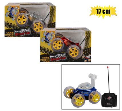 BATTERY OPERATED RC STUNT CAR MTL 17cm