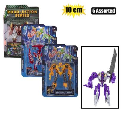 BOYS PLAYSET FIG ROBOT DRAGON 1PC 10cm