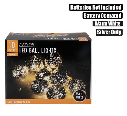 LIGHT FAIRY LED-10xBALL WARM WHITE 1.65m