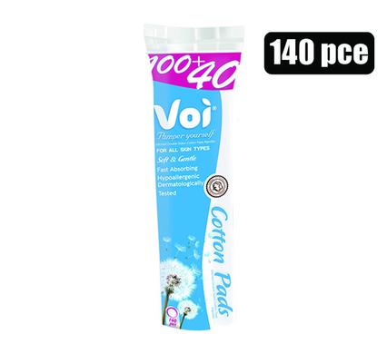 VOI COTTON WOOL PADS 140PC STRING-BAG