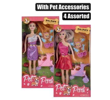 Stylish DOLL WITH PET ASSTD