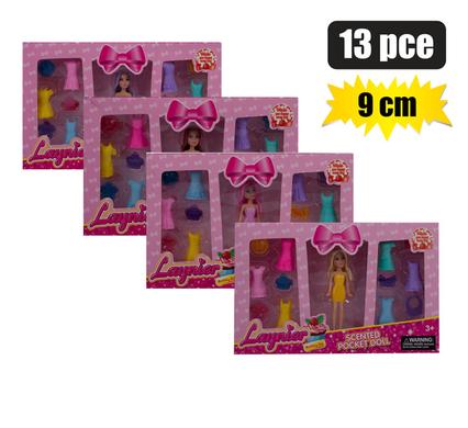 DOLL POCKET SCENTED SET 13PC 9cm