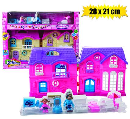 PLAY-SET DOLL HOUSE W/ACC 28x21cm