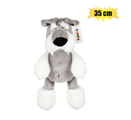 PLUSH DOG SHNAUZER, 35cm