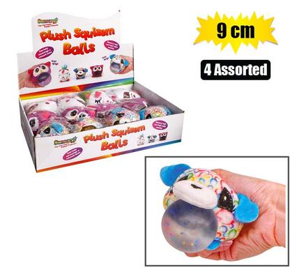 PLUSH SQUIZEM BALLS 9cm