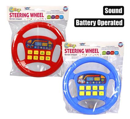 BABY TOY EDU STEERING WHEEL B/O