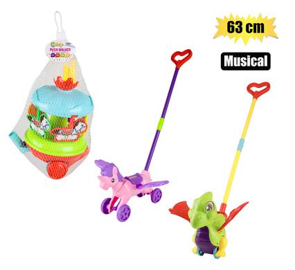 BABY TOY EDU MUSICAL PUSH WALKER 63-73cm