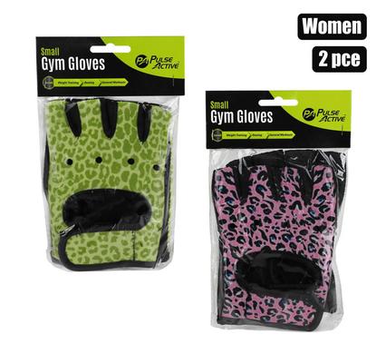 FITNESS GYM GLOVES WOMEN ASSORTED 2PC