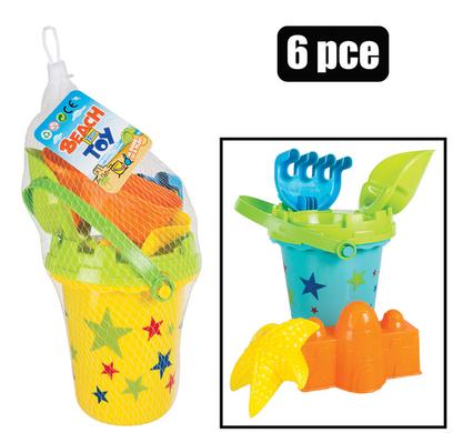 BEACH-SET PL 6PC IN BUCKET