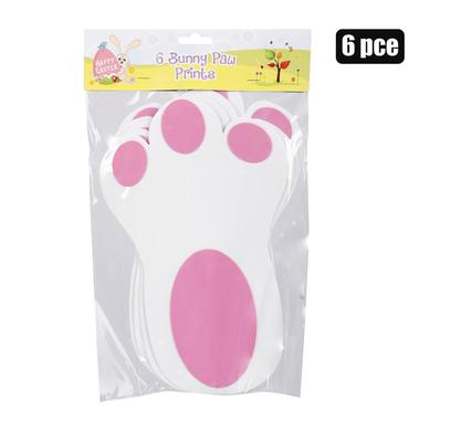 BUNNY FEET EASTER HUNT SET 6PC