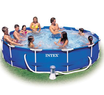 INTEX POOL MTL-FRAME(W/PUMP) 366x76cm